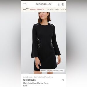 Tuckernuck black embellished mini dress. Absolutely stunning. True to size.